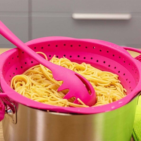 Spaghetti Set 2-teilig bestehend aus 1x Pastalöffel und 1x Faltsieb L von KOCHBLUME®